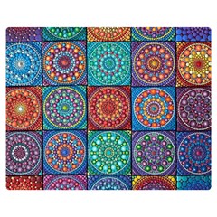 Mandala Art Double Sided Flano Blanket (medium)  by nateshop