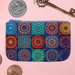 Mandala Art Large Coin Purse by nateshop