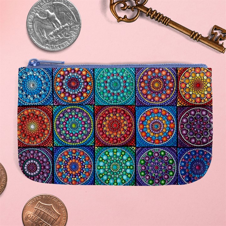 Mandala Art Large Coin Purse