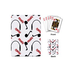 Music Playing Cards Single Design (mini) by nateshop