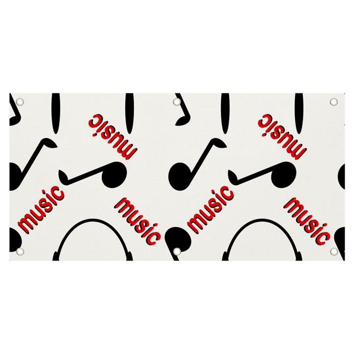 Music Banner and Sign 4  x 2 