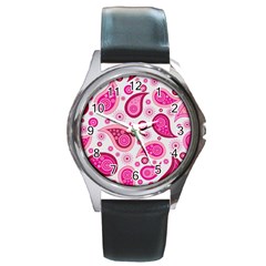 Paisley Round Metal Watch by nateshop