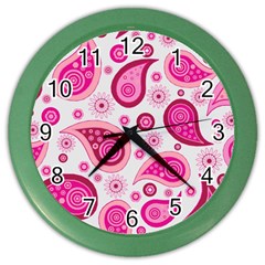 Paisley Color Wall Clock by nateshop