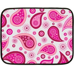 Paisley Double Sided Fleece Blanket (mini)  by nateshop