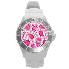 Paisley Round Plastic Sport Watch (l) by nateshop