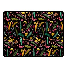 Palm Double Sided Fleece Blanket (small)  by nateshop