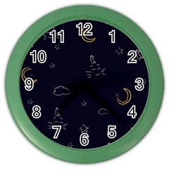 Pattern1 Color Wall Clock by nateshop