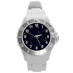 Pattern1 Round Plastic Sport Watch (l) by nateshop