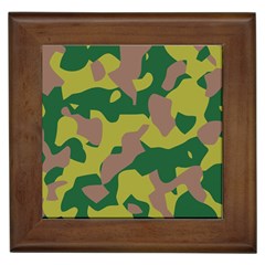 Pattern-camaouflage Framed Tile by nateshop