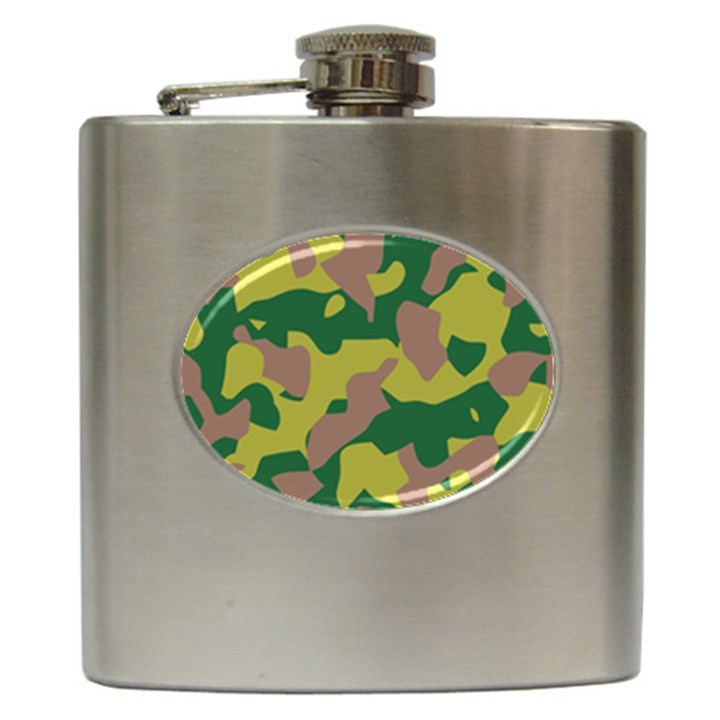 Pattern-camaouflage Hip Flask (6 oz)