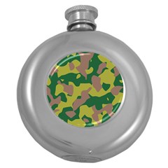 Pattern-camaouflage Round Hip Flask (5 Oz) by nateshop