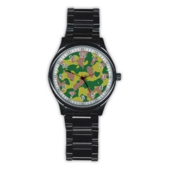 Pattern-camaouflage Stainless Steel Round Watch by nateshop