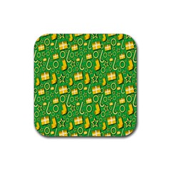 Pattern-cloth Paper Pattern Rubber Coaster (square) by nateshop