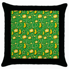 Pattern-cloth Paper Pattern Throw Pillow Case (black) by nateshop