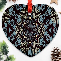 Pattern-mandala Heart Ornament (two Sides) by nateshop