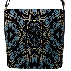 Pattern-mandala Flap Closure Messenger Bag (s) by nateshop