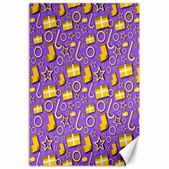 Pattern-purple-cloth Papper Pattern Canvas 20  X 30  by nateshop