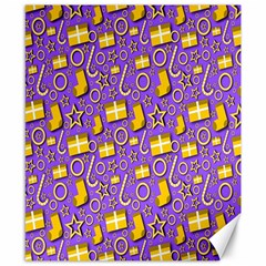 Pattern-purple-cloth Papper Pattern Canvas 8  X 10  by nateshop