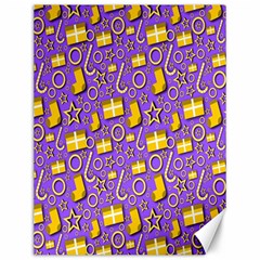 Pattern-purple-cloth Papper Pattern Canvas 12  X 16  by nateshop