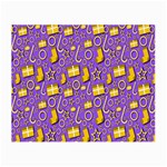 Pattern-purple-cloth Papper Pattern Small Glasses Cloth Front