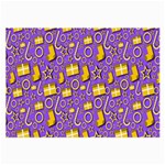 Pattern-purple-cloth Papper Pattern Large Glasses Cloth (2 Sides) Front