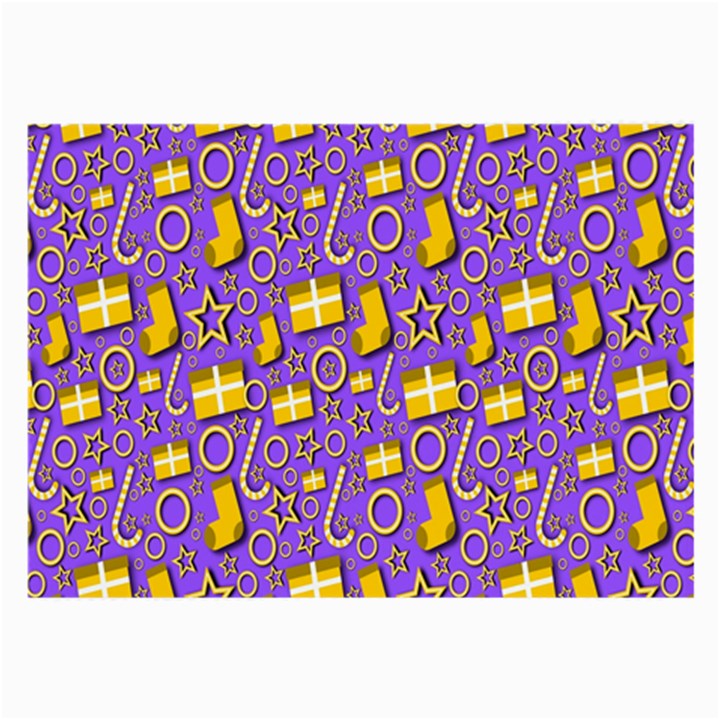 Pattern-purple-cloth Papper Pattern Large Glasses Cloth (2 Sides)