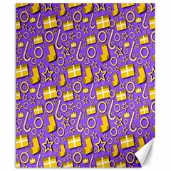 Pattern-purple-cloth Papper Pattern Canvas 20  X 24  by nateshop