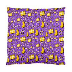 Pattern-purple-cloth Papper Pattern Standard Cushion Case (two Sides) by nateshop