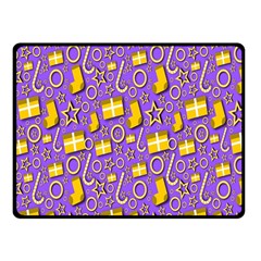 Pattern-purple-cloth Papper Pattern Fleece Blanket (small) by nateshop