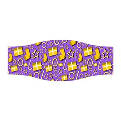 Pattern-purple-cloth Papper Pattern Stretchable Headband