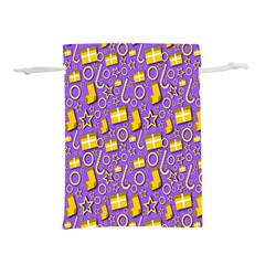 Pattern-purple-cloth Papper Pattern Lightweight Drawstring Pouch (l)