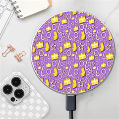 Pattern-purple-cloth Papper Pattern Wireless Charger by nateshop