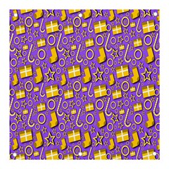 Pattern-purple-cloth Papper Pattern Banner And Sign 3  X 3  by nateshop