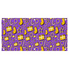 Pattern-purple-cloth Papper Pattern Banner And Sign 4  X 2  by nateshop