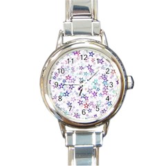 Christmasstars Round Italian Charm Watch