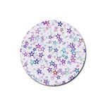 Christmasstars Rubber Coaster (Round) Front