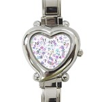 Christmasstars Heart Italian Charm Watch Front