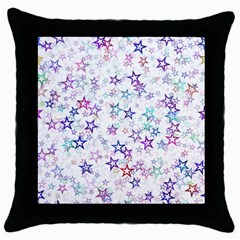 Christmasstars Throw Pillow Case (black) by kyorashop23