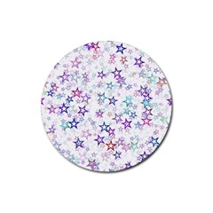 Christmasstars Rubber Round Coaster (4 Pack)