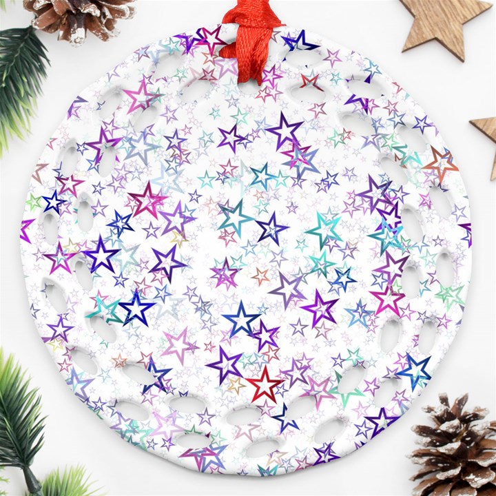 Christmasstars Ornament (Round Filigree)