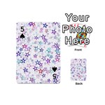 Christmasstars Playing Cards 54 Designs (Mini) Front - Spade5