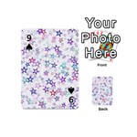 Christmasstars Playing Cards 54 Designs (Mini) Front - Spade9