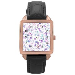 Christmasstars Rose Gold Leather Watch 