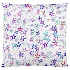 Christmasstars Large Flano Cushion Case (two Sides)