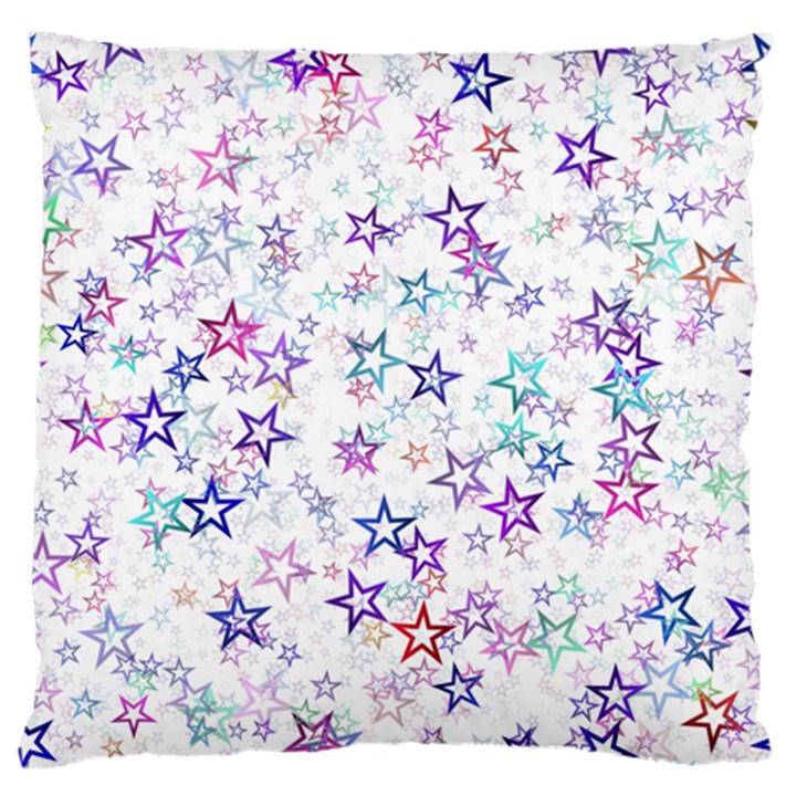 Christmasstars Large Flano Cushion Case (Two Sides)