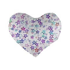 Christmasstars Standard 16  Premium Flano Heart Shape Cushions