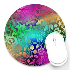 Flower Nature Petal  Blossom Round Mousepads