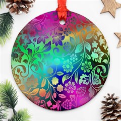 Flower Nature Petal  Blossom Ornament (round)