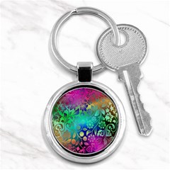 Flower Nature Petal  Blossom Key Chain (round)