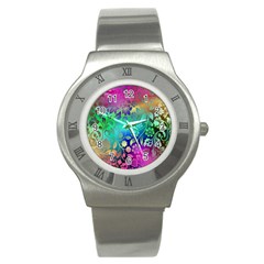 Flower Nature Petal  Blossom Stainless Steel Watch